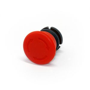 Push Button - Emergency Mushroom Push Lock Turn Reset Switch Ø22~25mm 1a 1b Red, ARE-4R11R