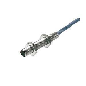 Carlo Gavazzi Proximity Sensor Inductive High Temperature +120°C, M5 Stainless Steel Housing, 0.8mm Flush, NPN NO Switching, Cable, 10-30VDC, IA05BSF08NOHT-K