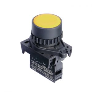 Push Button - Momentory Switch Ø 22/25 mm 2a Yellow, S2PR-P1Y2A