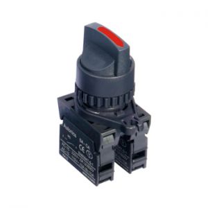 Selector Key Switch - Ø22/25 Short lever 2 Position Maintained (Non-Flush) 1a 1b Red, S2SR-S3RAB
