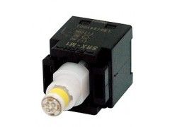 Push Button - Momentary Type Ø 16 mm Filament Lamp Illuminated Round 1a1b 24VAC/DC Red, SRX-M13-R