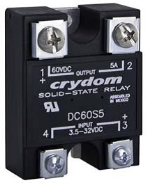 Crydom Solid State Relay, 1-Phase Bi-Polar Transistor 7A, DC60S7