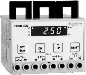 EOCR Electronic Over Current Relay w/3CT, EOCR3DE-H4DB