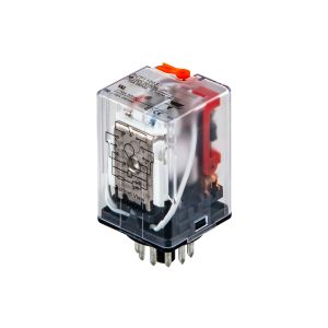 Carlo Gavazzi Relay Industrial 3PDT 10A 11 Pin 115/120Vac LED+Push Arm+Flag, RCP11003115/120VAC (Images is for reference only, actual product refer specification).