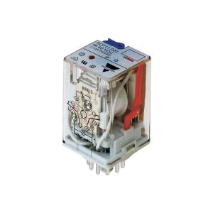 Carlo Gavazzi Relay Industrial 3PDT 10A 11 Pin 12Vdc LED+Push Arm+Flag, RCP1100312VDC (Images is for reference only, actual product refer specification).