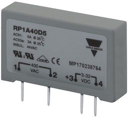 Carlo Gavazzi Solid State Relay 1-Phase PCB Instant-On RP1B23D5 (Images is for reference only, actual product refer specification).