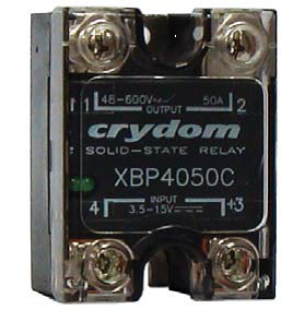 Crydom Solid State Relay, 1-Phase ZS, 50A 400 VAC SCR Output, XBPW4050C